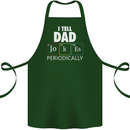 Dad Jokes Periodically Funny Father's Day Cotton Apron 100% Organic Forest Green