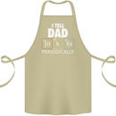 Dad Jokes Periodically Funny Father's Day Cotton Apron 100% Organic Khaki