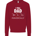 Dad Jokes Periodically Funny Father's Day Mens Sweatshirt Jumper Red