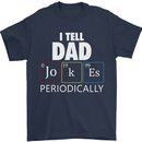 Dad Jokes Periodically Funny Father's Day Mens T-Shirt Cotton Gildan Navy Blue
