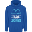 Dad Jokes? I Think You Mean Rad Jokes Mens 80% Cotton Hoodie Royal Blue