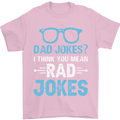 Dad Jokes? I Think You Mean Rad Jokes Mens T-Shirt Cotton Gildan Light Pink