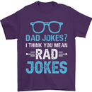 Dad Jokes? I Think You Mean Rad Jokes Mens T-Shirt Cotton Gildan Purple
