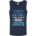 Dad Jokes? I Think You Mean Rad Jokes Mens Vest Tank Top Navy Blue