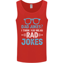 Dad Jokes? I Think You Mean Rad Jokes Mens Vest Tank Top Red