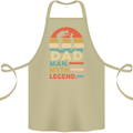 Dad Man Myth Legend Funny Fathers Day Cotton Apron 100% Organic Khaki