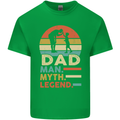 Dad Man Myth Legend Funny Fathers Day Mens Cotton T-Shirt Tee Top Irish Green