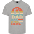 Dad Man Myth Legend Funny Fathers Day Mens Cotton T-Shirt Tee Top Sports Grey