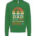 Dad Man Myth Legend Funny Fathers Day Mens Sweatshirt Jumper Irish Green
