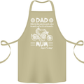 Dad Mum Biker Motorcycle Motorbike Funny Cotton Apron 100% Organic Khaki