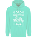 Dad Mum Biker Motorcycle Motorbike Funny Mens 80% Cotton Hoodie Peppermint