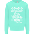 Dad Mum Biker Motorcycle Motorbike Funny Mens Sweatshirt Jumper Peppermint