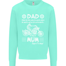 Dad Mum Biker Motorcycle Motorbike Funny Mens Sweatshirt Jumper Peppermint