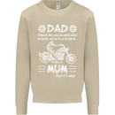 Dad Mum Biker Motorcycle Motorbike Funny Mens Sweatshirt Jumper Sand