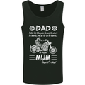Dad Mum Biker Motorcycle Motorbike Funny Mens Vest Tank Top Black