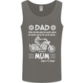 Dad Mum Biker Motorcycle Motorbike Funny Mens Vest Tank Top Charcoal