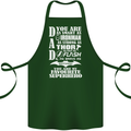 Dad My Favourite Superhero Father's Day Cotton Apron 100% Organic Forest Green