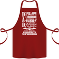 Dad My Favourite Superhero Father's Day Cotton Apron 100% Organic Maroon