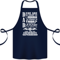 Dad My Favourite Superhero Father's Day Cotton Apron 100% Organic Navy Blue