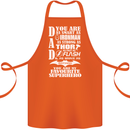 Dad My Favourite Superhero Father's Day Cotton Apron 100% Organic Orange