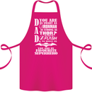 Dad My Favourite Superhero Father's Day Cotton Apron 100% Organic Pink