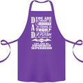 Dad My Favourite Superhero Father's Day Cotton Apron 100% Organic Purple