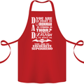Dad My Favourite Superhero Father's Day Cotton Apron 100% Organic Red