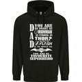 Dad My Favourite Superhero Father's Day Mens 80% Cotton Hoodie Black