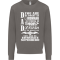 Dad My Favourite Superhero Father's Day Mens Sweatshirt Jumper Charcoal