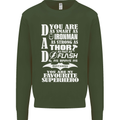 Dad My Favourite Superhero Father's Day Mens Sweatshirt Jumper Forest Green