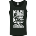 Dad My Favourite Superhero Father's Day Mens Vest Tank Top Black