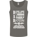 Dad My Favourite Superhero Father's Day Mens Vest Tank Top Charcoal
