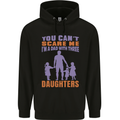 Dad With Three Daughters Funny Fathers Day Mens 80% Cotton Hoodie Black
