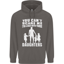 Dad With Three Daughters Funny Fathers Day Mens 80% Cotton Hoodie Charcoal