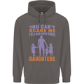 Dad With Three Daughters Funny Fathers Day Mens 80% Cotton Hoodie Charcoal