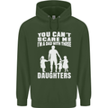 Dad With Three Daughters Funny Fathers Day Mens 80% Cotton Hoodie Forest Green