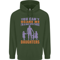 Dad With Three Daughters Funny Fathers Day Mens 80% Cotton Hoodie Forest Green