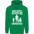 Dad With Three Daughters Funny Fathers Day Mens 80% Cotton Hoodie Irish Green