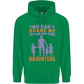 Dad With Three Daughters Funny Fathers Day Mens 80% Cotton Hoodie Irish Green