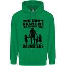 Dad With Three Daughters Funny Fathers Day Mens 80% Cotton Hoodie Irish Green