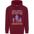 Dad With Three Daughters Funny Fathers Day Mens 80% Cotton Hoodie Maroon