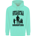 Dad With Three Daughters Funny Fathers Day Mens 80% Cotton Hoodie Peppermint