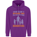 Dad With Three Daughters Funny Fathers Day Mens 80% Cotton Hoodie Purple