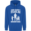 Dad With Three Daughters Funny Fathers Day Mens 80% Cotton Hoodie Royal Blue