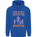 Dad With Three Daughters Funny Fathers Day Mens 80% Cotton Hoodie Royal Blue