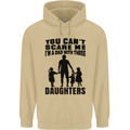Dad With Three Daughters Funny Fathers Day Mens 80% Cotton Hoodie Sand