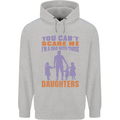 Dad With Three Daughters Funny Fathers Day Mens 80% Cotton Hoodie Sports Grey