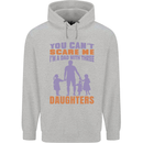 Dad With Three Daughters Funny Fathers Day Mens 80% Cotton Hoodie Sports Grey