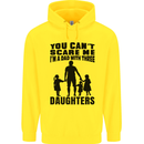 Dad With Three Daughters Funny Fathers Day Mens 80% Cotton Hoodie Yellow