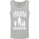 Dad With Three Daughters Funny Fathers Day Mens Vest Tank Top Sports Grey
